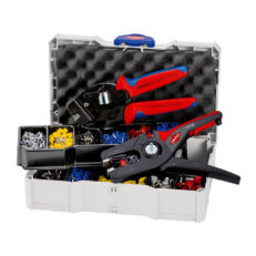 KNIPEX Komplet samopodešavajuća krimp klešta za krimpovanje + klešta za skidanje izolacije PreciStrip16 sa izolovanim hilznama - 97 90 15