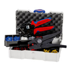 KNIPEX Komplet samopodešavajuća krimp klešta za krimpovanje + automatska klešta za skidanje izolacije sa izolovanim hilznama - 97 90 16