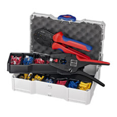 KNIPEX Komplet za krimpovanje krimp klešta PreciForce® + klešta za skidanje izolacije sa izolovanim papučicama - 97 90 22